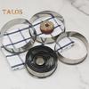 1 Set Circle Cookie Cutter Non-stick Multipurpose Stainless-Steel Practical Round Cookie Cutter Set Metal Baking Ring Kit Kitchen Supplies