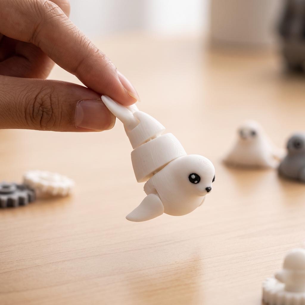 3D Printed Articulated Toy for Kids - Cute Multi-Joint Animal Figurine
