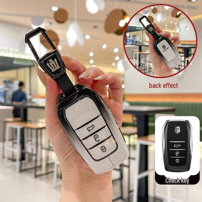 Toyota Crown 14th Gen Key Case: Premium Metal Buckle Shell