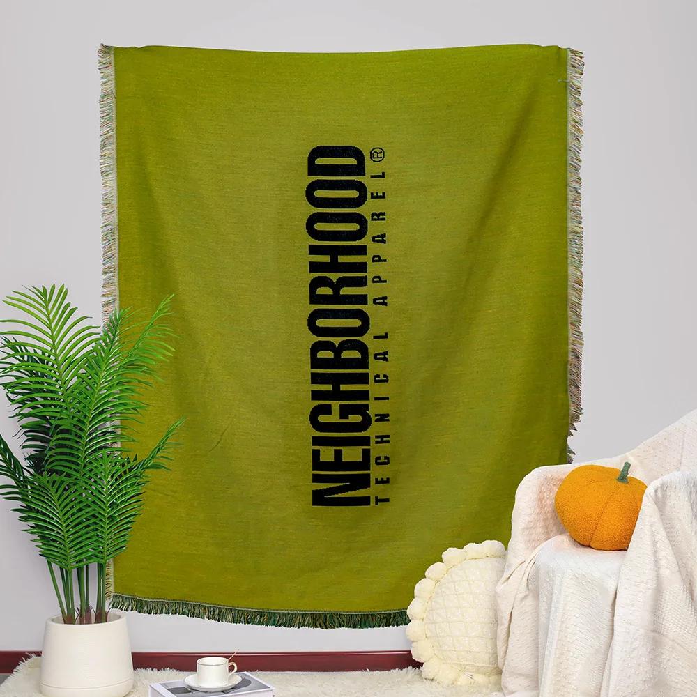 

Bohemian Outdoor Camping Blanket Thickened Full Cover Universal Sofa Blanket Office Nap Air Conditioning Blanket Cover Blanket 160x130cm зелёный