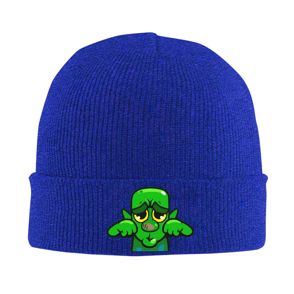 Clashed Game Bonnet Hats Goblin Crying Emote Beanie Hats Spring Graphic Knit Hat Fashion Adult Unisex Hippie Elastic Cap