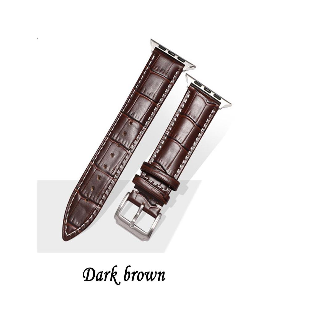 Buy Leather strap for Apple strap 44mm 40mm 42mm 38mm Leather Strap