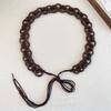 Jeans Decor Coconut Shell Woven Belt Adjustable Retro Tassel Waist Chain  Pants