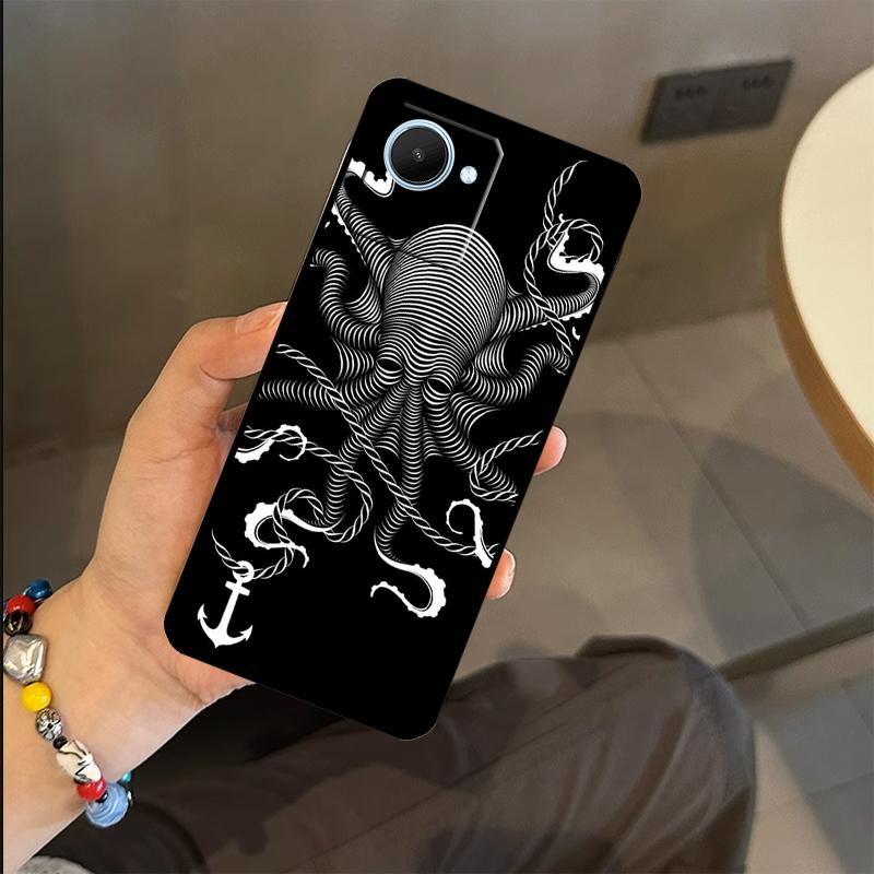 Octopus Walking Case For Realme C65 C67 C61 C53 C55 C51 C25 C63 C71 C75 GT6 GT7 Pro 11 12 13 14 15 Pro Plus