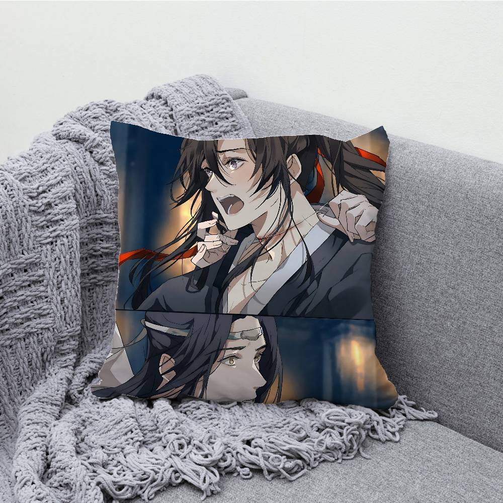 Mo Dao Zu Shi Pillow Case Print Polyester Fiber 40X40 cm Home Sofa Throw Cushion Cover Decoration