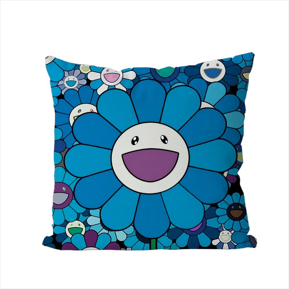 

TTakashis MMurakamiS Pillow Case For Car Sofa Decorative Home Doublesided Print Plush Square Throw Pillow Cushion Cover 30x30cm