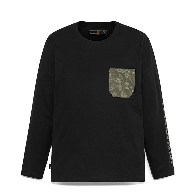 

Timberland Long Sleeve Outdoor Casual Comfortable Breathable T-Shirt Men Tops Black A6B5R001 L