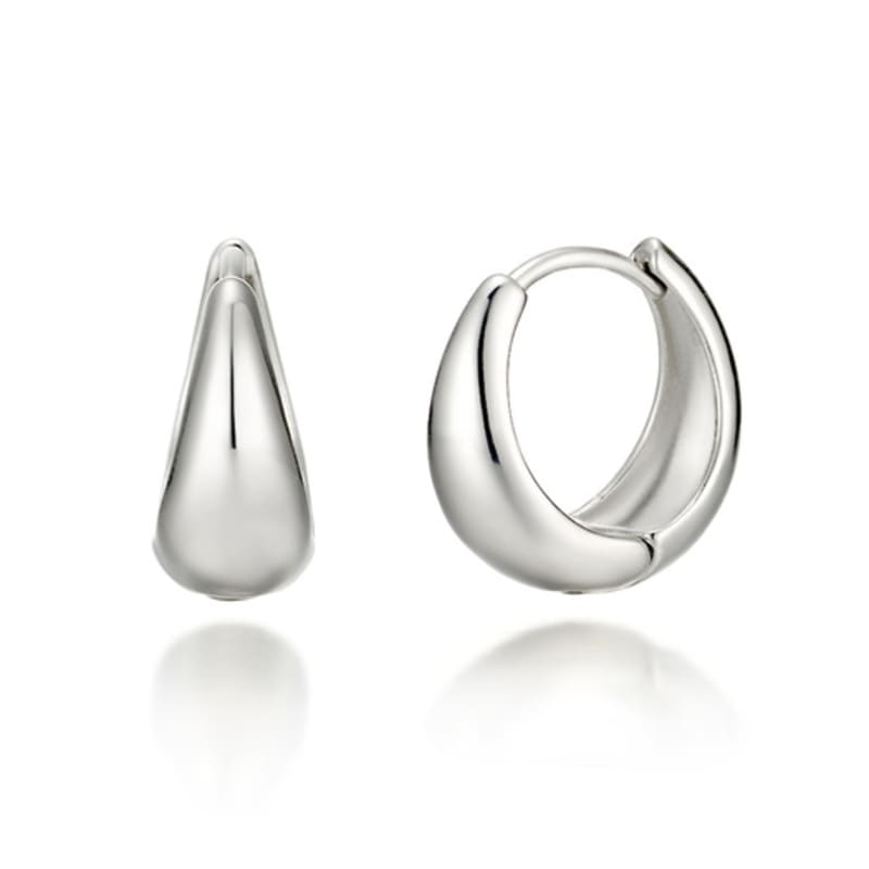 GEIGER Jewelry Volume One-Touch Silver Earrings GISVEE018