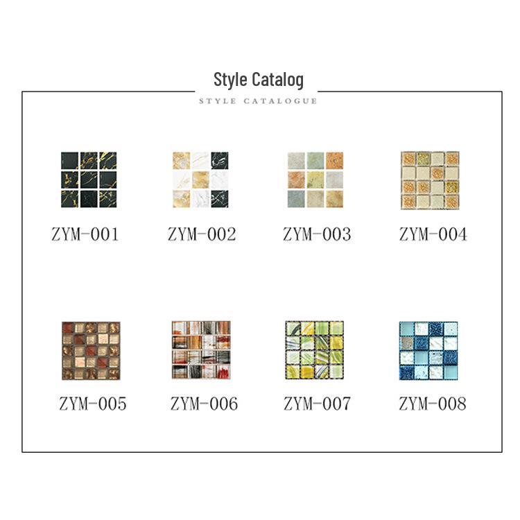 3D Mosaic Tile Stickers - Waterproof, Self-Adhesive, Oil-Proof for Bathroom & Kitchen Walls