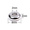 XHN 50PCS 304 Stainless Steel Flat Round Beads 4 5 6 8 10 mm Disc Loose Spacer Beads For Jewelry Making DIY Bracelet