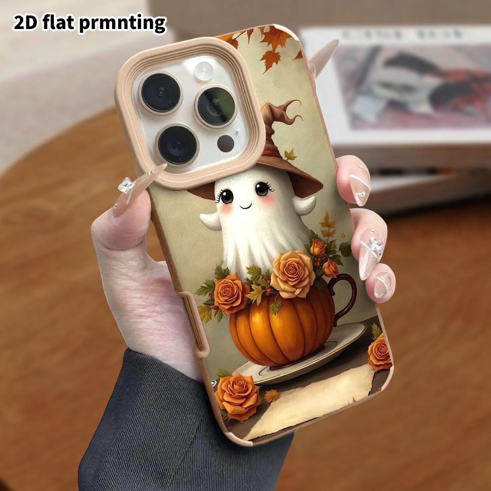 Phone Case: Lambskin 2D Flat Samsung Galaxy A34 A35 M05 M06 S20 S22 S21 FE Plus 5G Protective Case, Vintage Autumn, Christmas and Halloween Gift