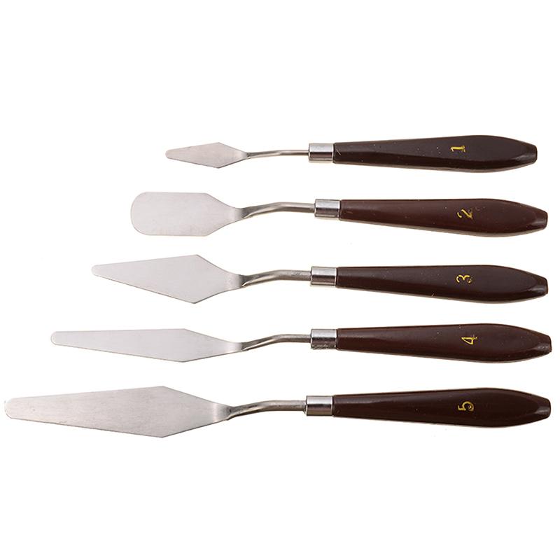 5 Teile/satz Edelstahl Spachtel Gebäck Werkzeuge Kuchen Creme Mixer Schaber Schaufel