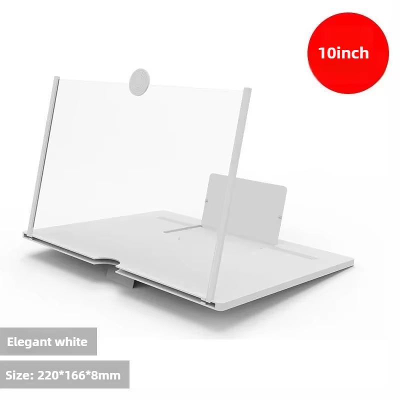 3D HD Phone Screen Amplifier Projector, Foldable Stand for Movies Videos Games, Compatible with All 10/12 Inch Smartphones