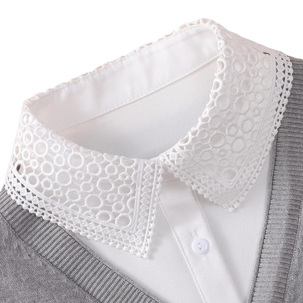 Water-soluble Embroidery Fake Collar - Versatile & Stylish