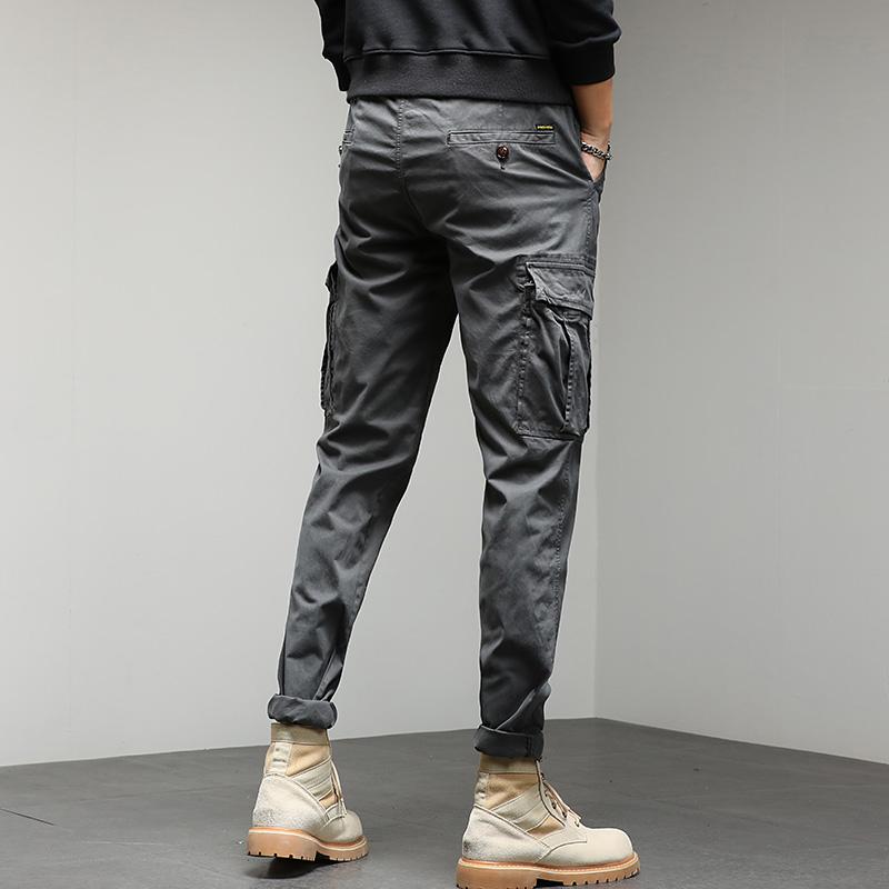 JAYSCE 2024 Yeni erkek Sokak Hip-Hop Tarzı Pantolon Moda Kalın Tulum Açık Eğlence Ince Pantolon