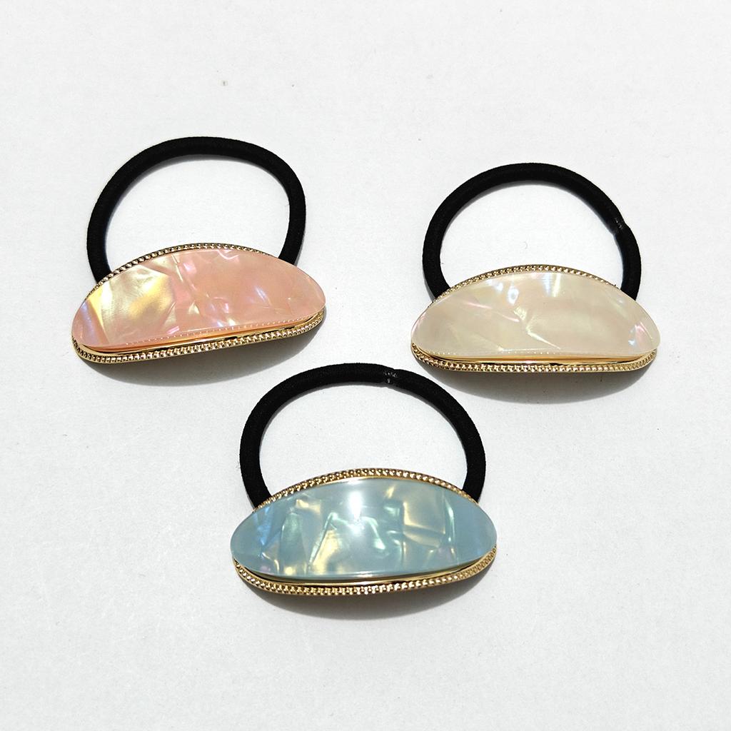 Hairband Accessories Niche Simple Geometric Hair Rope Rubber Band Hair Accessories High-end New Back of The Head Hair Accessories