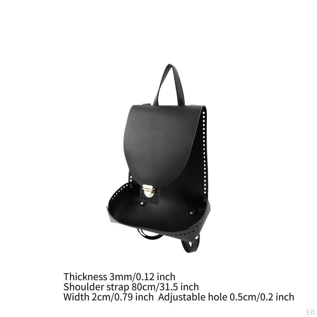 Taschenboden zum Häkeln Gewebt mit Löchern Verschluss Schnallen DIY Rucksack Herstellungsset