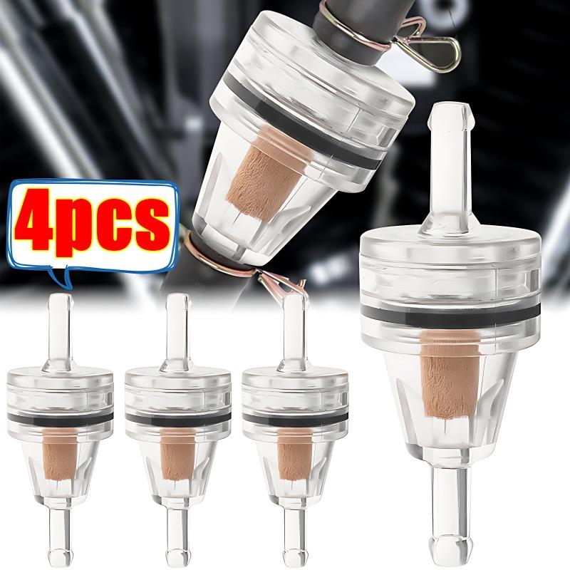 1/4pcs Motorcycle Fuel Filter Universal Gas Inline Fuel Filter Engine Inline Gasoline Filters Scooter Filter Tool for Kawasaki