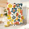 chubby Sseamless pattern Throw Lightweight g Flannel Blanket Soft Skinfriendly for Summer Cooling