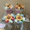 Cross-border Knitted Wool Sunflower Bouquet Exquisite Small Gift Mini Bouquet 38 Valentine's Day Gift