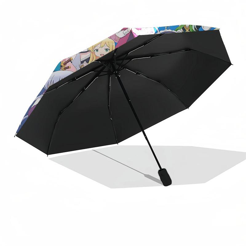 1pc Re:Zero - Starting Life In Another World Outdoor Umbrella | Automatic Opening/Closing | Portable 3-Fold Design | 8-Rib Iron Frame | Perfect Gift F