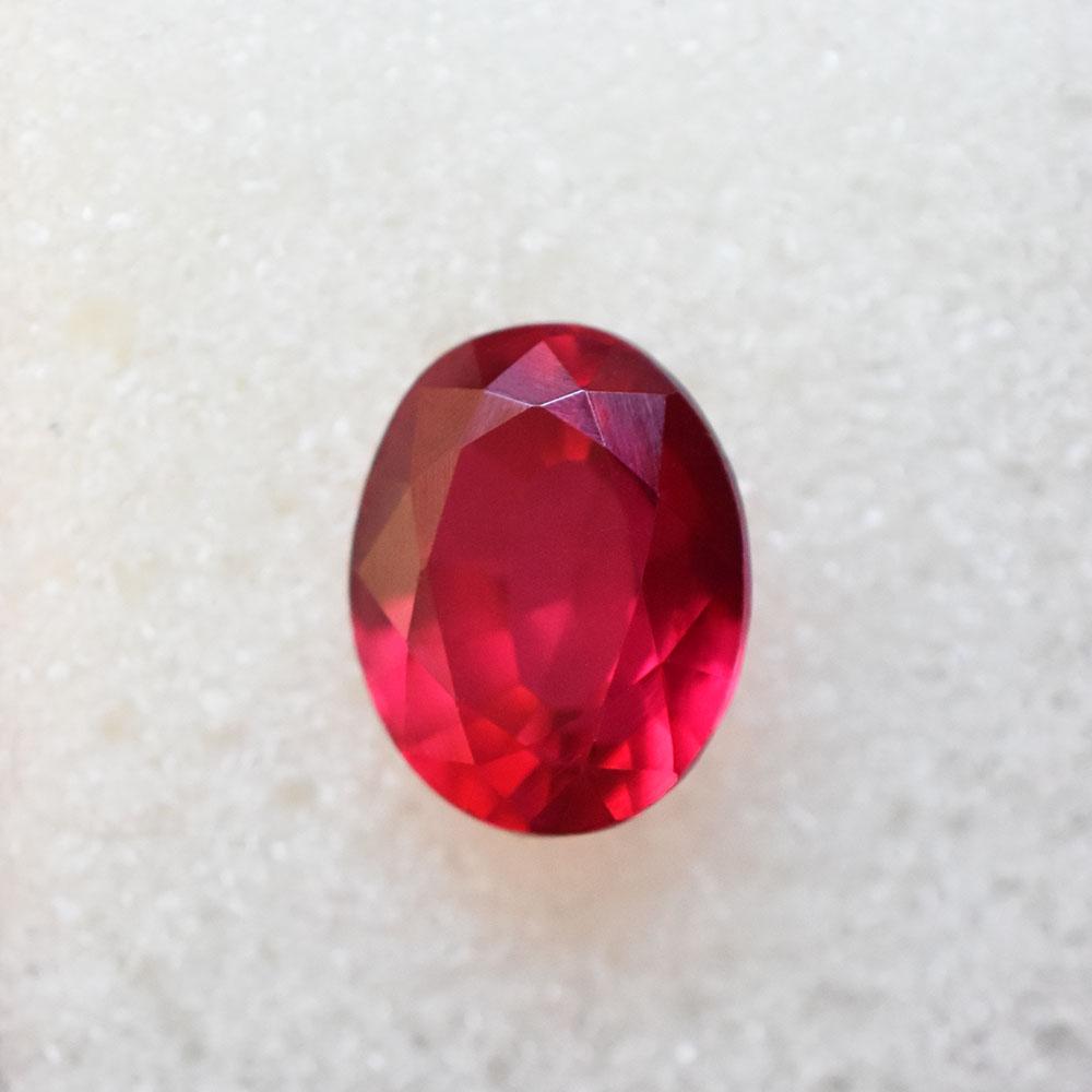 Natural Red Ruby Loose Gemstone 10x8mm Oval Shape for Her/Him for Jewelry Making and Gem Collections