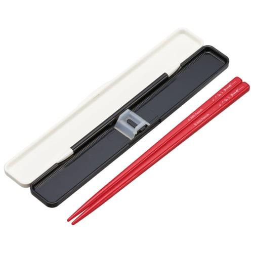 Skater Chopsticks and Chopstick Case Set, Snoopy Orchestra Design, 18cm, Antibacterial, Adult Size, Made In Japan, ABC3AG-A