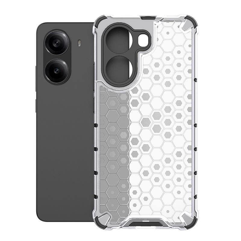 Honeycomb Style Armor Shockproof Case For Xiaomi Poco X7 Pro Redmi Turbo 4 5G TPU Frame Hard Plastic 2 in 1 Phone Cover Fundas