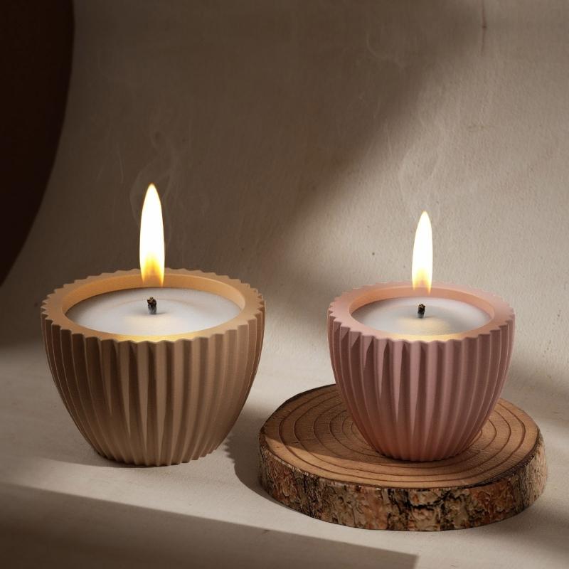 Multipurpose Silicone Mold Round Shape Cement Moulds Resin Candle Cups Mold Decorative Trays Moulds for Projects