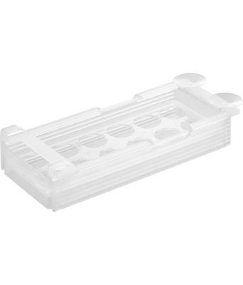 Yamazaki Tower Refrigerator Egg X X Compatible with Sliding Refrigerator 10108 Under-Shelf Height-Adjustable Rack, Small, White, W14.5 D34.4 H6.5cm,