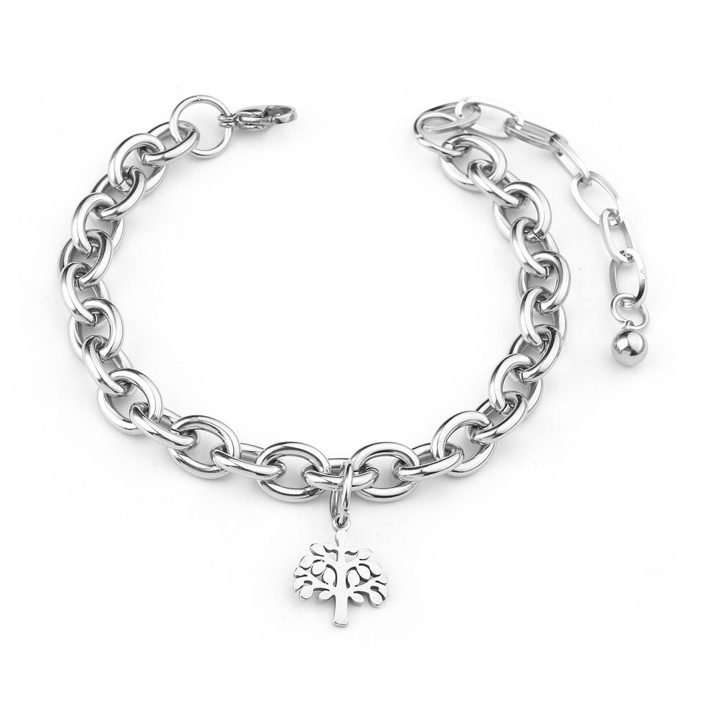 European and American simple personalized bell double-layer titanium steel bracelet spot men and women couple jewelry women's trend fashion jewelry