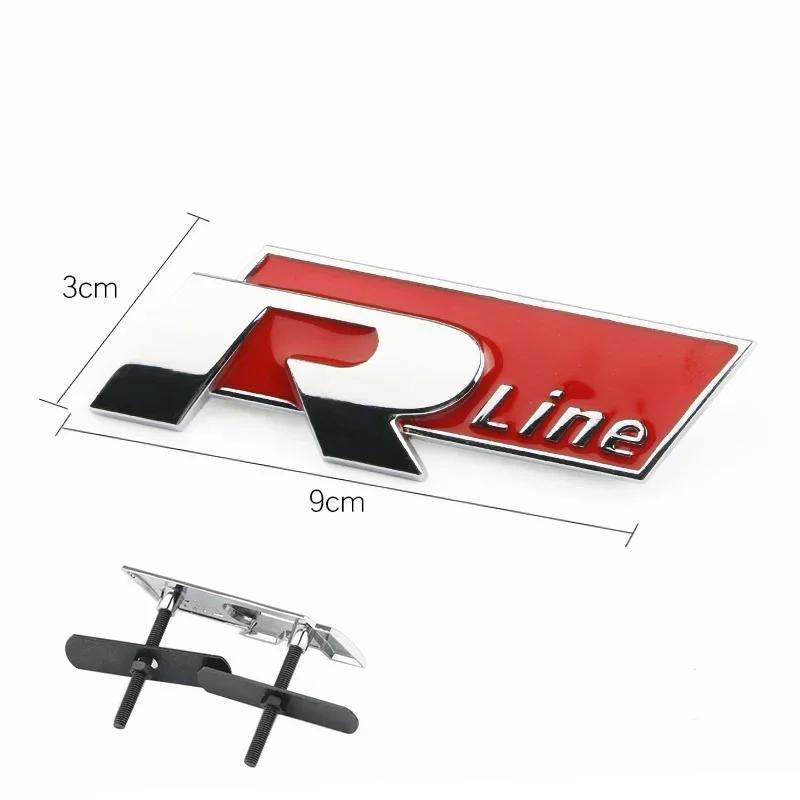 RUNTB1 Car Front Grill Trunk Auto Emblem Sticker Accessories For VW Scirocco Polo T5 Passat B6 Golf Tiguan Jetta CC Beetle GTI Touareg