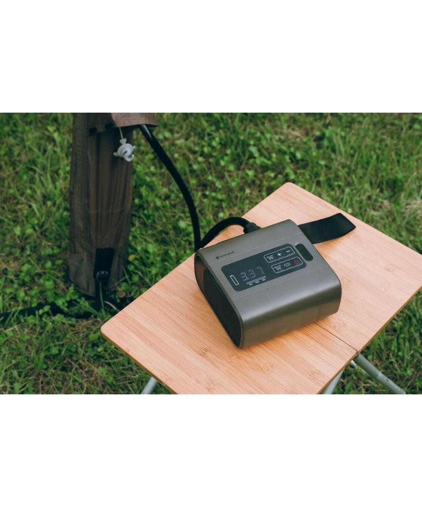 Snow Peak rechargeable electric air convenient for use with Aero Camras Airframe pump, products.