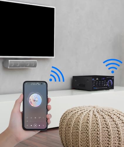 Topsky Power Amplifier, Audio Sound Amplifier, Microphone Amplifier, Bluetooth, HIFI Digital, Maximum Output 80W, Audio, AK-45, RC Support, Car, Home,