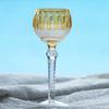 Handcrafts Multi-Colored Hand Cut Wine Glasses Edo Kiriko'S Hock Glass Goblet Champagne Flute With Gift Box