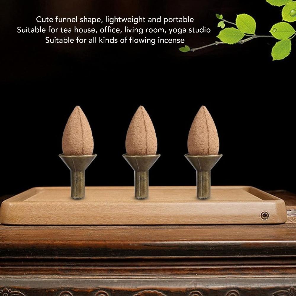 100pcs Alloy Incense Cone Tray 1in Incense Cone Holder Incense Stick Rack  Living Room Use