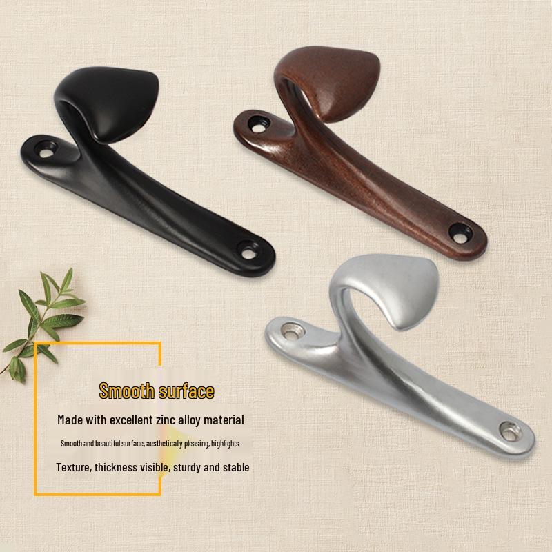 European Style Bathroom Coat and Hat Rack - Simple Steel Wall Hook for Clothes, Single Hook Hanging Accessory