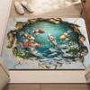 Front Door Mat 3D Optical Illusion Rug Welcome Mat Entrance Vortex Illusion Floor Mat Bottomless Hole Area Rug Rugs for Bedroom
