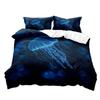 Marine Animal Three-Piece Quilt Cover American Retro