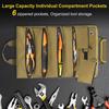 Electrician And Mechanic'S Portable Tool Roll Bag Heavy Duty Roll Up Detachable Zipper Bag
