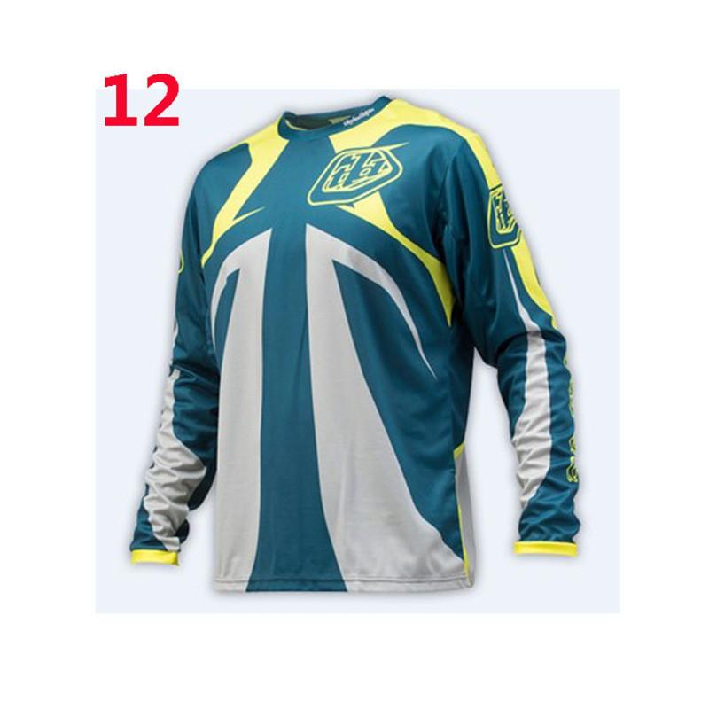Mens Long Sleeve Cycling Jersey Breathable Mountain Bike Trail Riding Shirt Sportswear