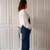 1-5PCS Salon Denim Apron With Front Pocket Adjustable Neckband Waistline Sleeveless Apron for Home Shaving Cleaning Apron Unisex