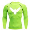 Tricou de compresie cu mânecă scurtă de vară pentru bărbați, top sport, tricou de alergare, uscare rapidă, îmbrăcăminte pentru sală, protecție solară, mânecă lungă