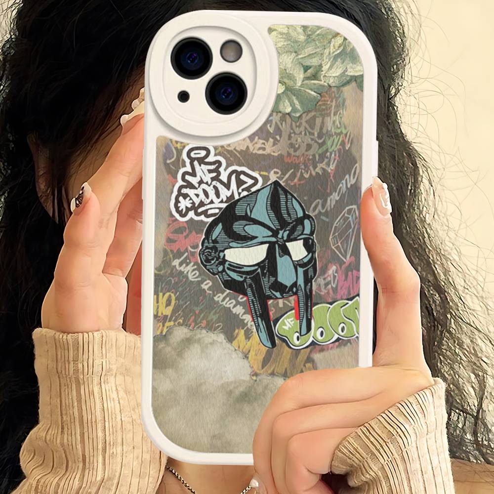 MF-DOOM Rapper For IPhone 16 15 14 16E 13 12 11 Pro Max Plus Phone Leather Case