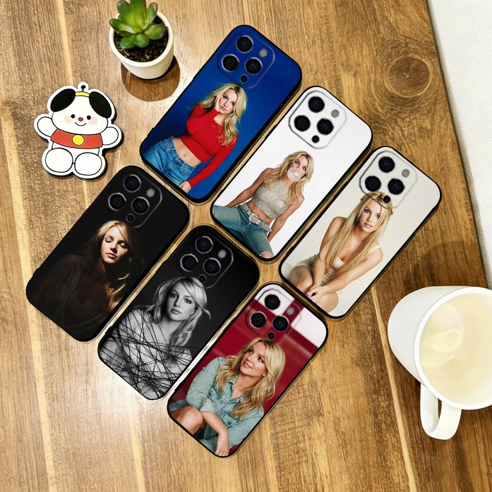 Britney Spears Phone Case Soft Silicone black For IPhone 17 16 15 14 13 12 11 X XR Plus Pro Max Plus
