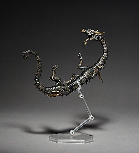 Kaiyodo Takeya Style Free-Standing Figurine Dragon, Iron Rust Tone, Non-Scale ABS & PVC, Painted Movable Figure KT-003