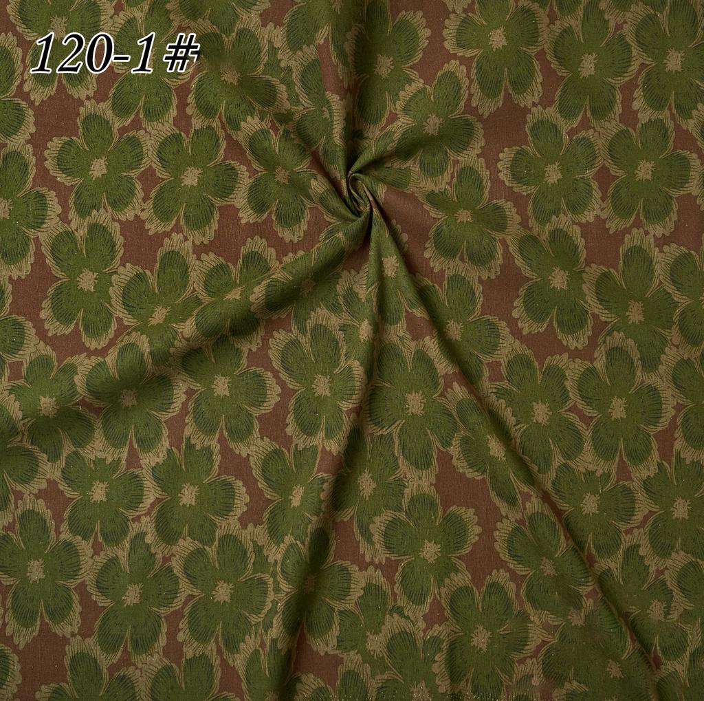 145x100cm Cotton Linen Small Floral Printed Fabric For Women's Clothing, Decorative Fabric DIY Handmade Sewing Cloth Fabric