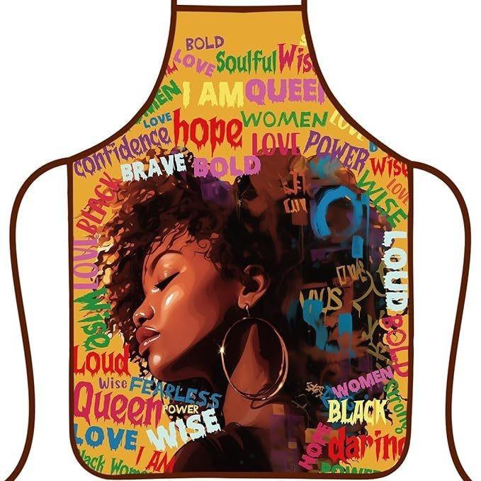 Waterproof Sleeveless Apron With Unique Print For Barbecuing And Creative Styling