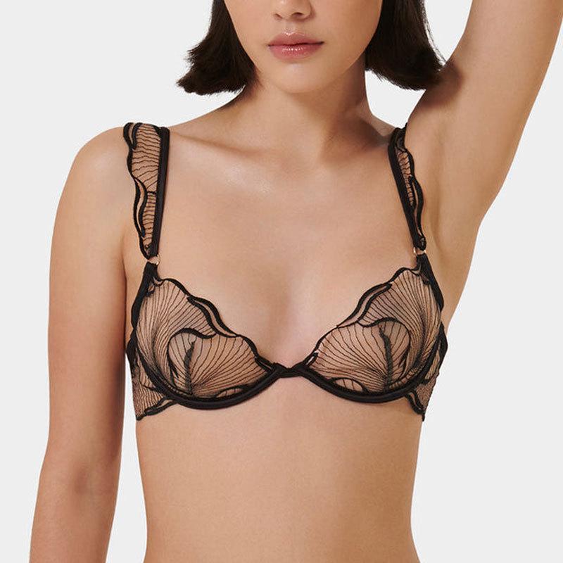 European and American Ultra-Thin French Lingerie Set - High-Quality, Sexy Bra and Panties