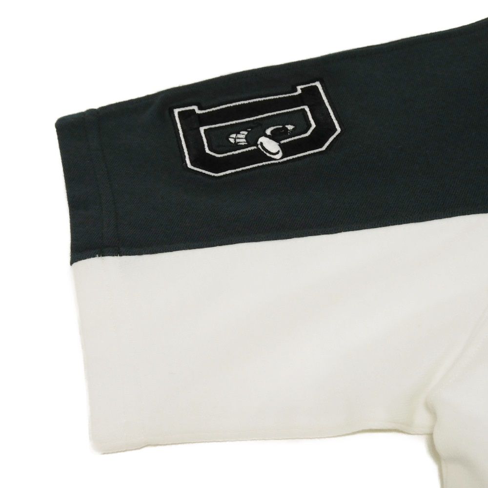 Used 10656 Logo Patch Crew Neck 193J646A0554 7829 S Green FS Stamp Unused Kenny Scharf White Men's from Japan AUTHENTIC